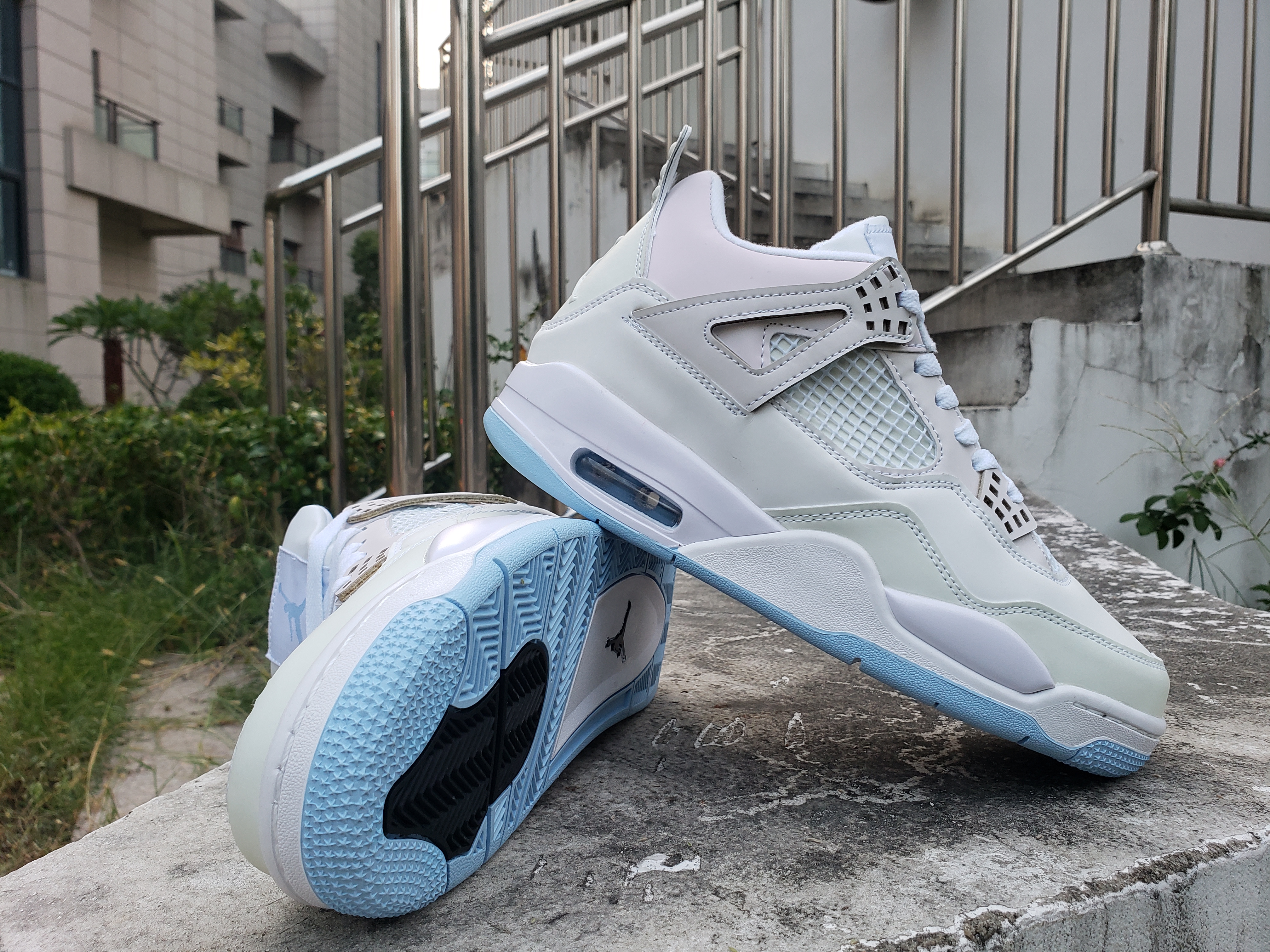 New Air Jordan 4 White Silver For Women - Click Image to Close